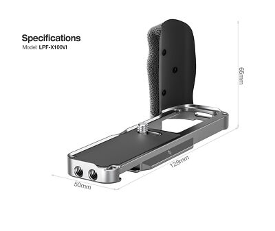 Leofoto LPF-X100VI Plate L-Bracket with hand grip for FUJIFILM X100VI