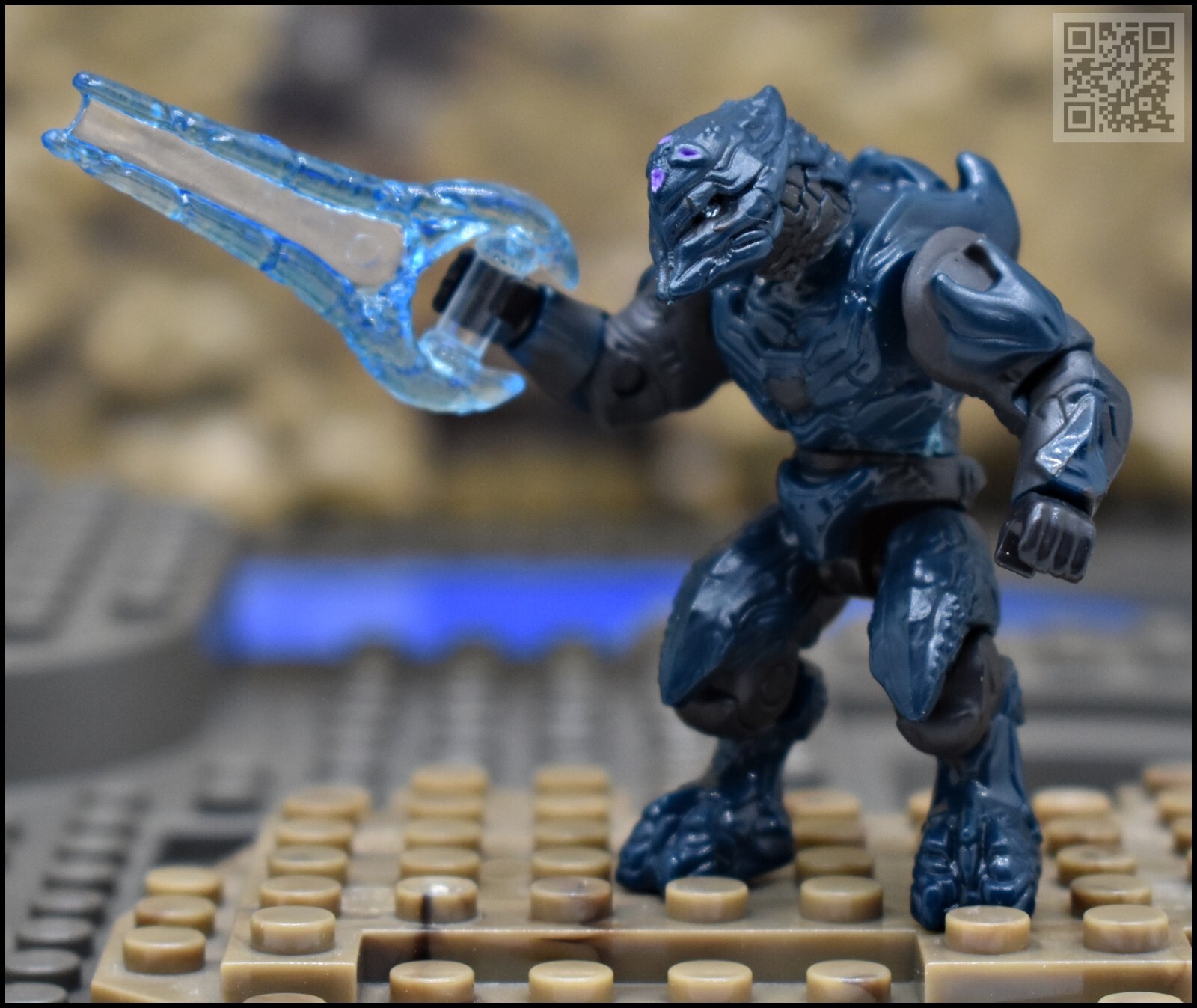 その他 Covenant HALO MEGA BLOKS COVENANT BLUE ELITE ZEALOT MINI FIGURE 97117
