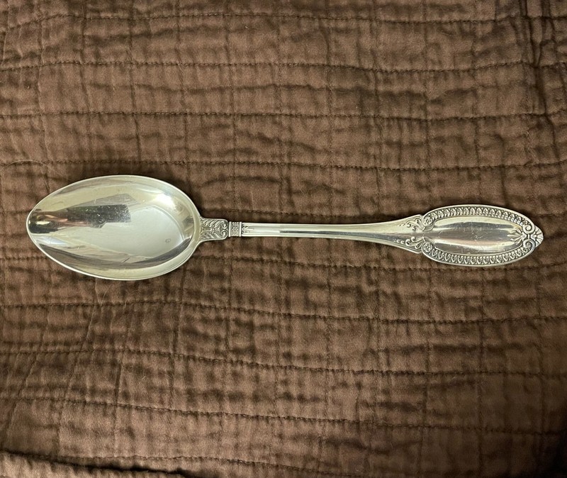 NEW PRICE! BUCCELLATI'S STERLING SILVER EMPIRE PATTERN LARGE SERVING SPOON