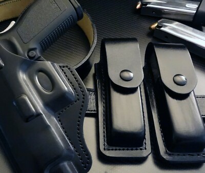 1911 Black Leather Single Magazine Holder---MADE IN USA