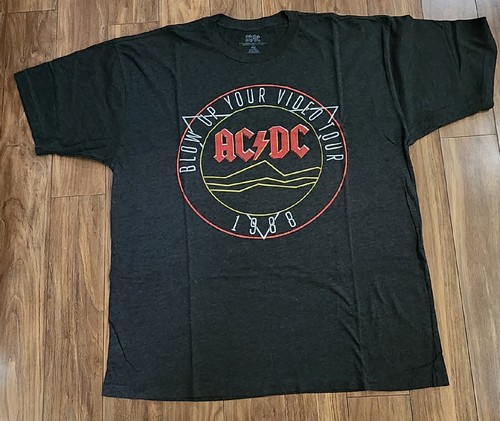 [AVANDRESS] ★24SS★1988 Ripply T-shirt - 4COL AC/DC T-Shirt Sz 3XL “Blow Up Your Video Tour 1988” | eBay