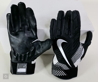 NEW Nike D-Tack 5 Black White Lineman Football Gloves (GF0385-010) Men's Size M