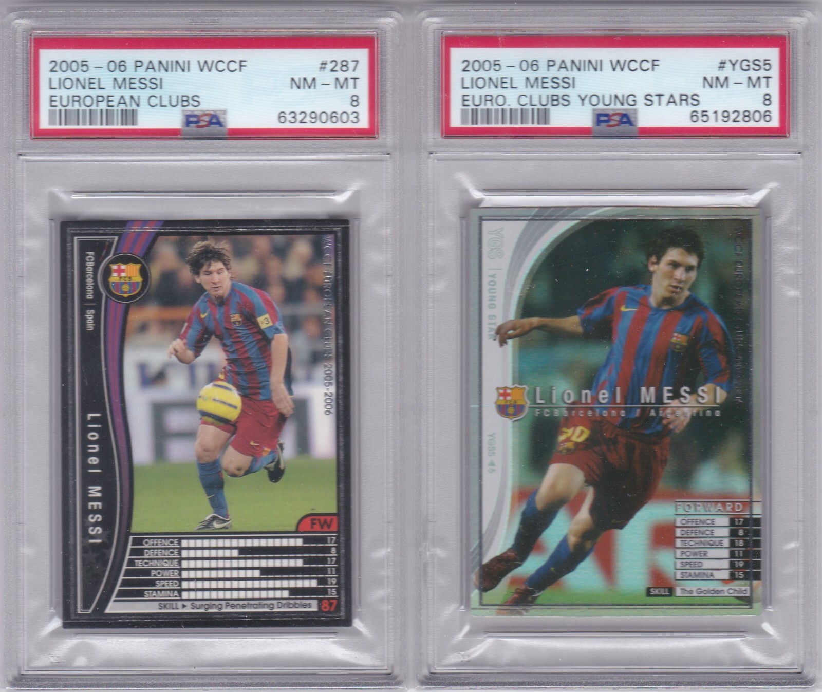 WCCF 2005-2006 287 メッシ　スケルトン　英語版 WCCF 2005-2006 287 メッシ スケルトン 英語版 2005-06 Panini