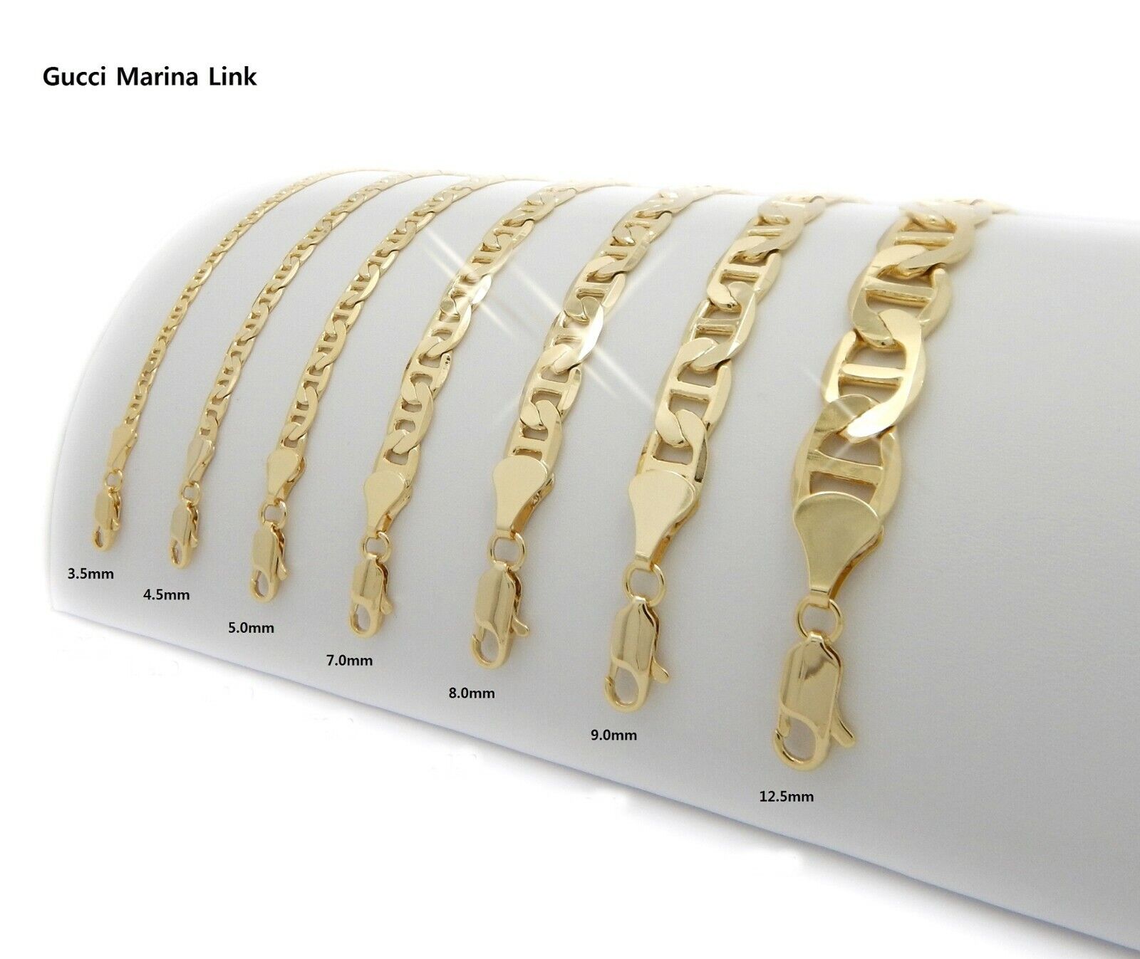 14k Gold Plated Gucci Marina link Chain Necklace, Bracelet 14k Gold Plated Gucci Marina link Chain Necklace, Bracelet