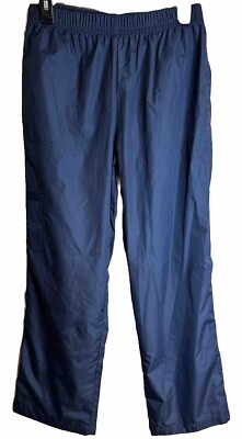 Sag Harbor Women s NWT Wind Track Pants Navy Size Petite Medium 
