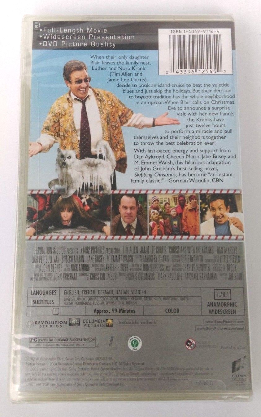 Christmas With The Kranks UMD Video For PSP New Sealed