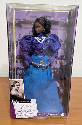 Madam C.J. Walker Barbie signature doll inspiring women series mattel