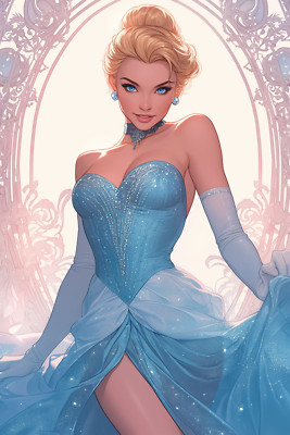 CINDERELLA Fine Art Print 13x19 Limited Edition 1 of 50 Princess