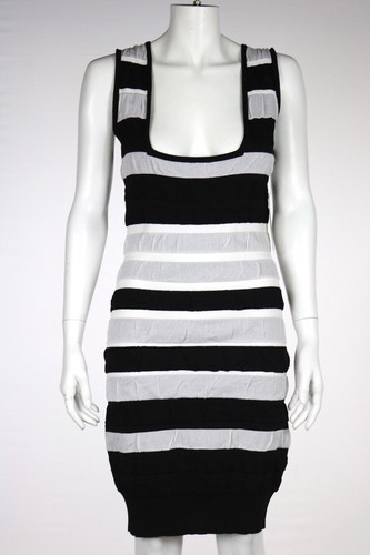 NEW Artelier Nicole Miller Dress Size P Petite Black White