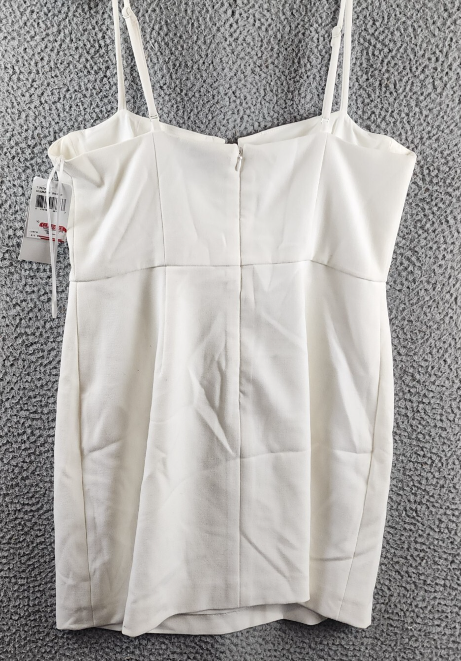 FRENCH CONNECTION Whisper Corset Dress Women's 10 Sumer White Back Zip Closure - Picture 11 of 13