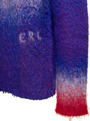 Pre-owned Erl Multicolor Sweater With Degradè Effect In Mohair Blend