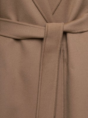 Pre-owned Max Mara 's  'esturia' Beige Coat With Matching Belt In Wool Woman