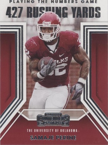2021 Panini Contenders Draft Picks Samaje Perine #40