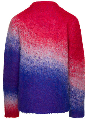 Pre-owned Erl Multicolor Sweater With Degradè Effect In Mohair Blend