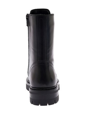 ANN DEMEULEMEESTER ANN DEMEULEMEESTER WOMAN'S ALEC BLACK LEATHER BOOTS