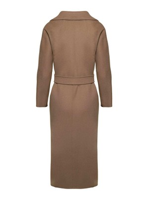 Pre-owned Max Mara 's  'esturia' Beige Coat With Matching Belt In Wool Woman