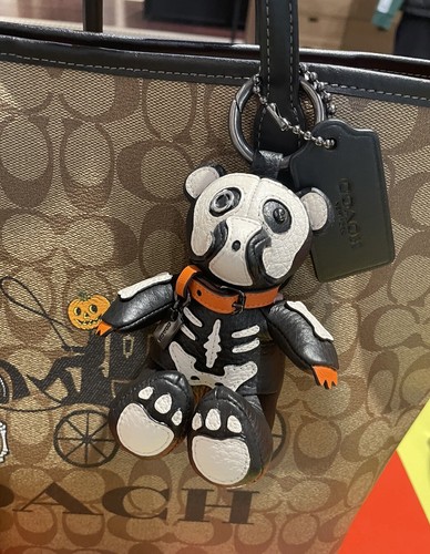 Skeletal uni bag charm 　COACH Coach Glitter Pink Skeleton Unicorn Horse Leather Bag Charm