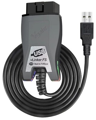 Vgate vLinker FS OBD2 Scanner USB Adapter Fit For FORScan HS/MS-CAN Auto Switch