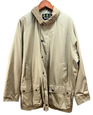 Barbour Beaufort Wax Jacket Mens C50 Size 2XL Beige Classic Coat (Spot)