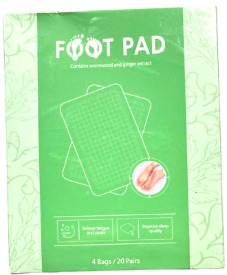 FOOT PAD - Relieves Fatigue and Stress / Improve Sleep - 4 Bags / 20 Pairs
