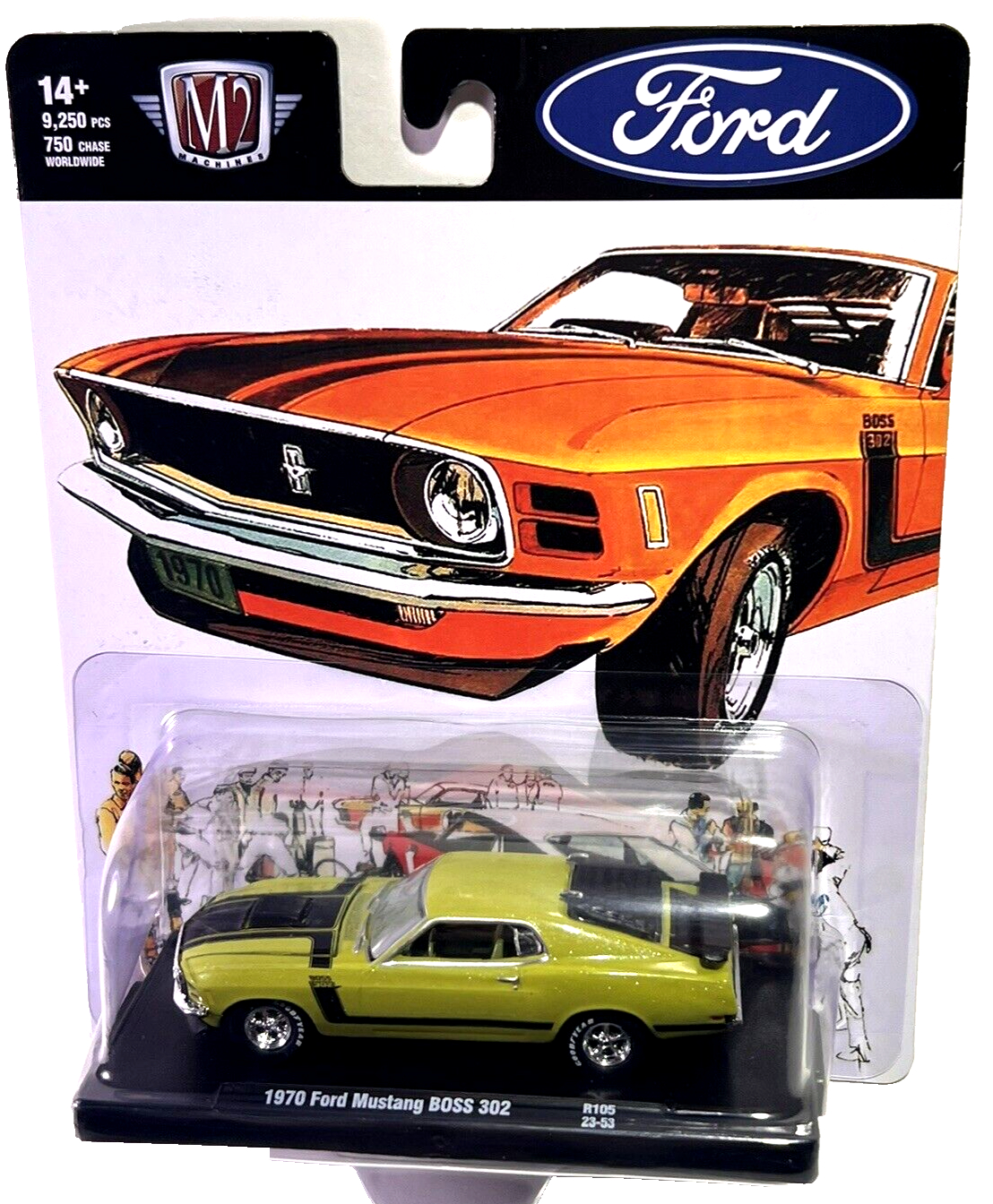 2023 M2 MACHINES 1970 Ford Mustang BOSS 302 #R105 | eBay