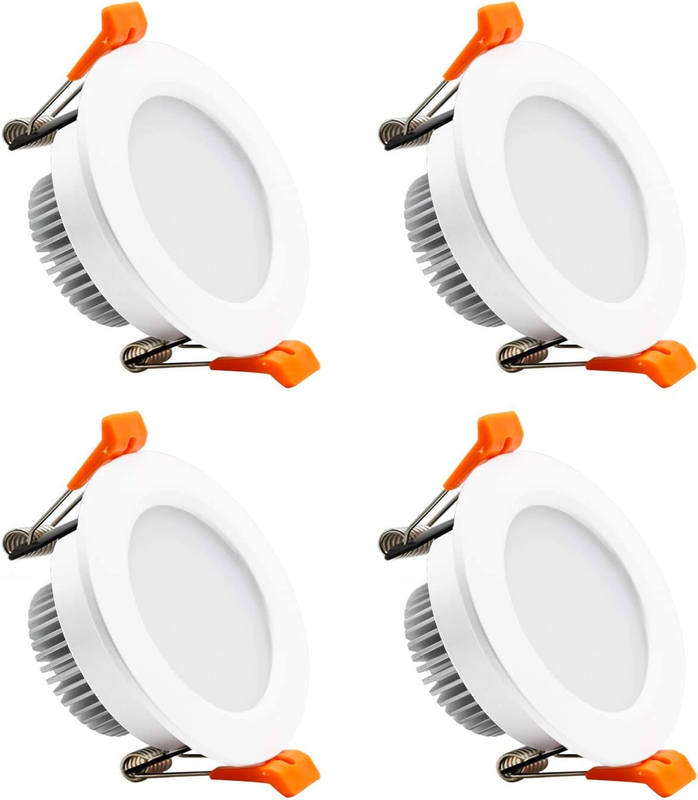 4-Pack 2-Inch 5000K Daylight White LED Recessed Lighting Dimmable Downlight