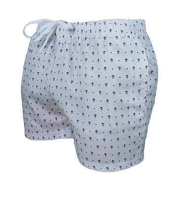 COSTUME MARE UOMO DIAMOND BIANCO FANTASIA ANCORE SHORTS PANTALONE CORTO NUOVO