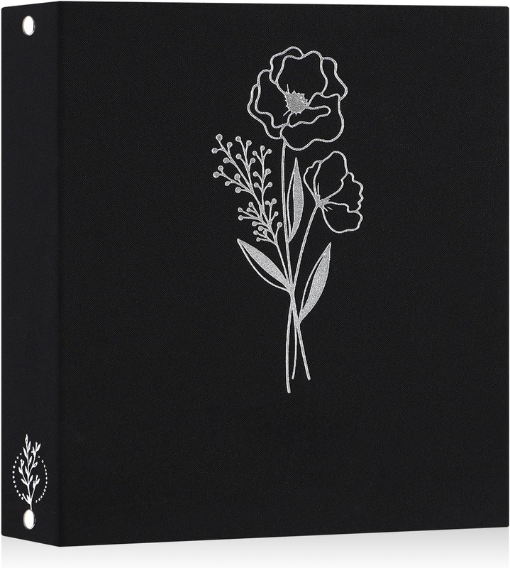 Lanpn 8.5X11 Inch Scrapbook Photo Album, Linen Cover Archival Acid Free Top Load