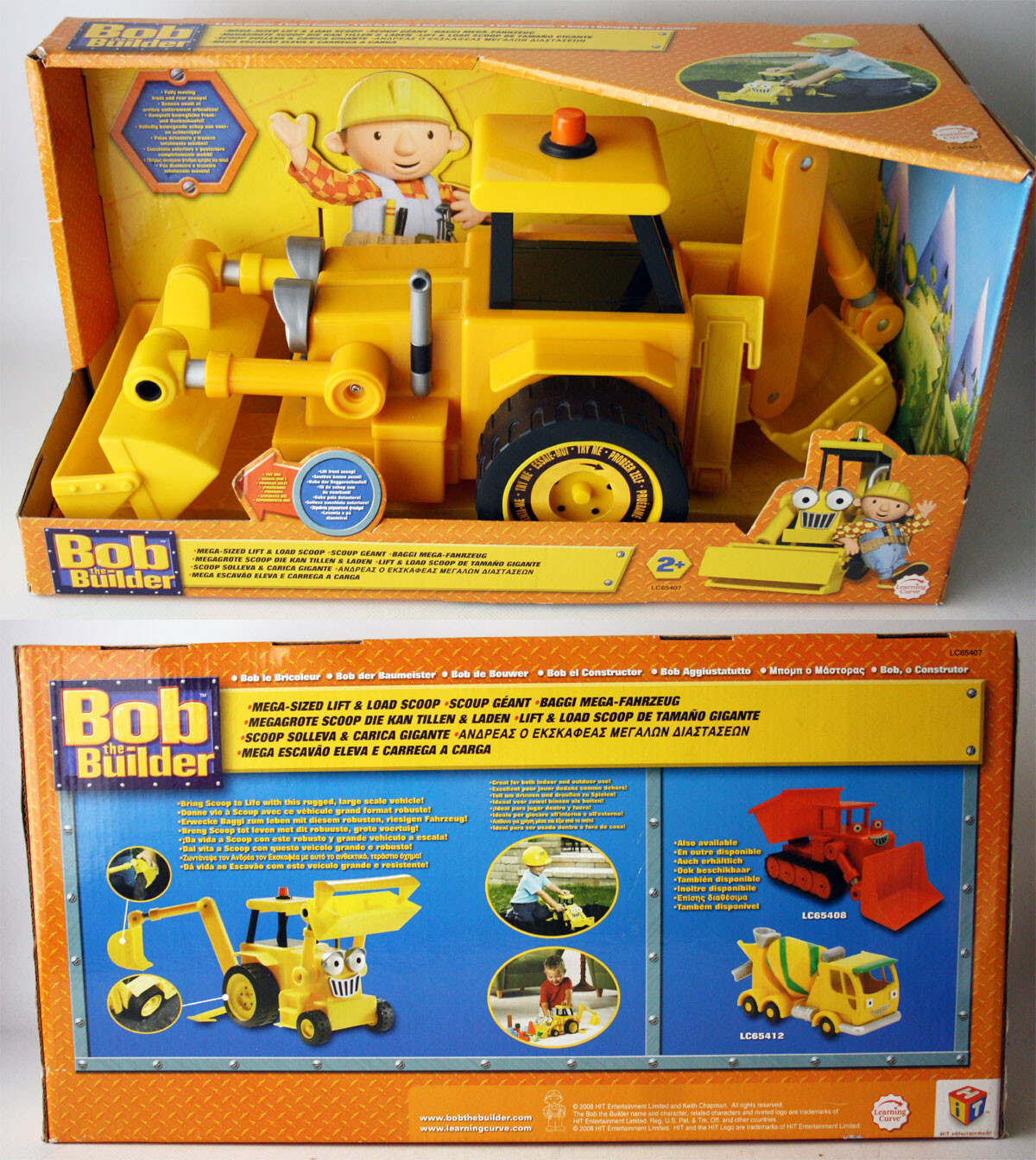 RARE 2008 BOB THE BUILDER MEGA-SIZED LIFT & LOAD SCOOP 18