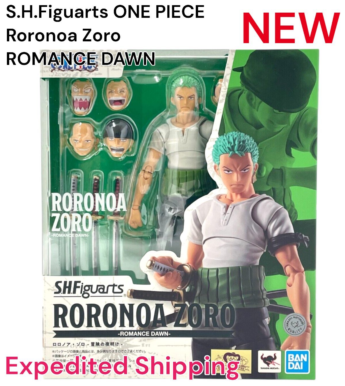 S.H.Figuarts ONE PIECE Roronoa Zoro ROMANCE DAWN Action