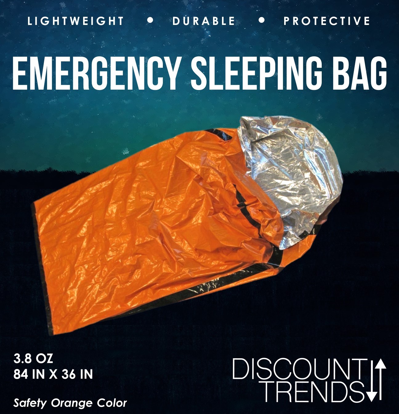 Heavy Duty Emergency Solar Thermal Sleeping Bag Bi In Sporting