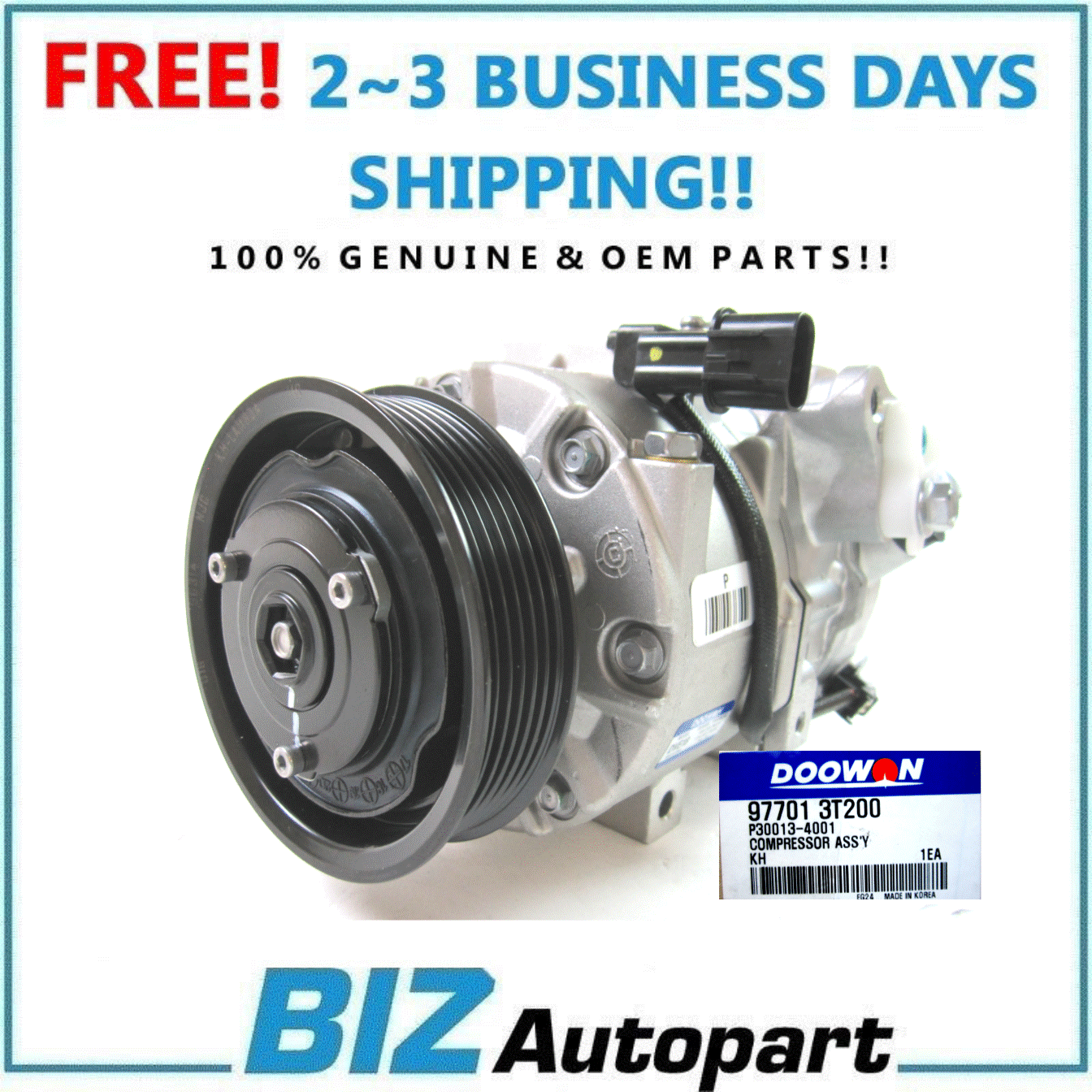 New Oem A C Compressor W Clutch For 16 17 Kia K900 3 8l V6 3t0 Ebay