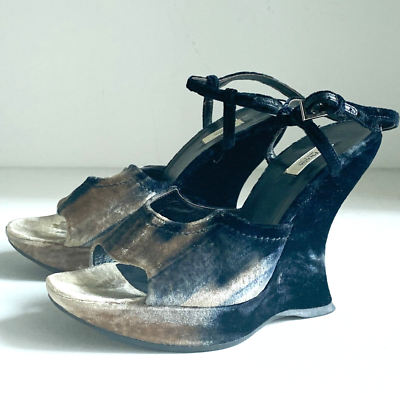 Velvet wedge heels sales