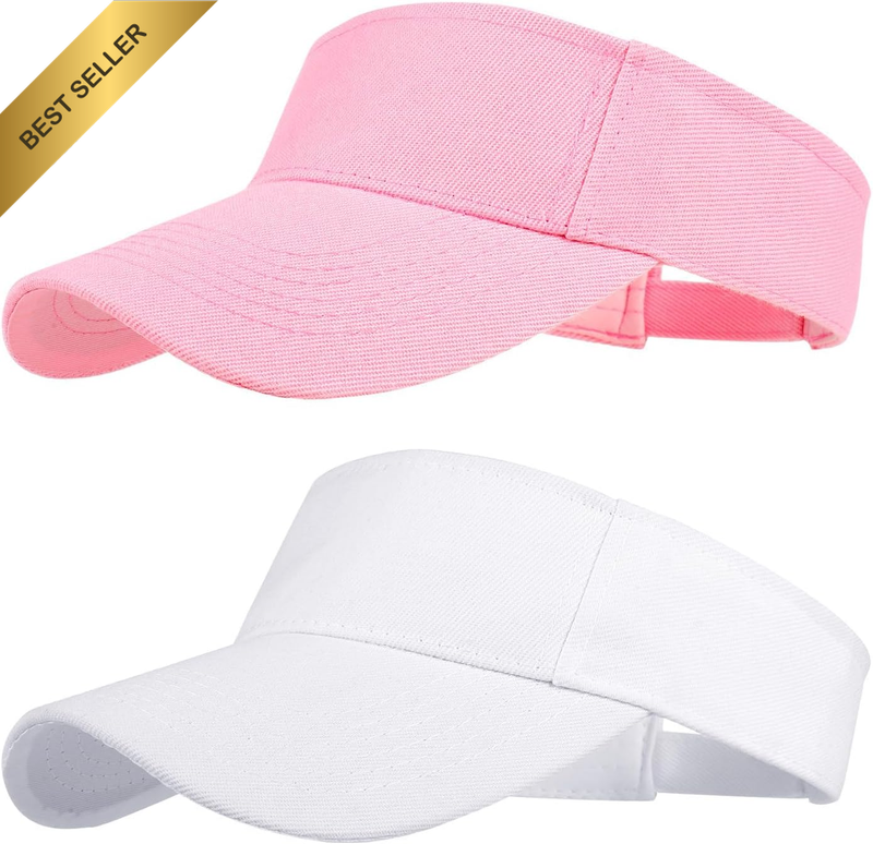 Sun Visor Cap,2Packs Women Ponytail Baseball Cap for Women and Ladies,Long Peak