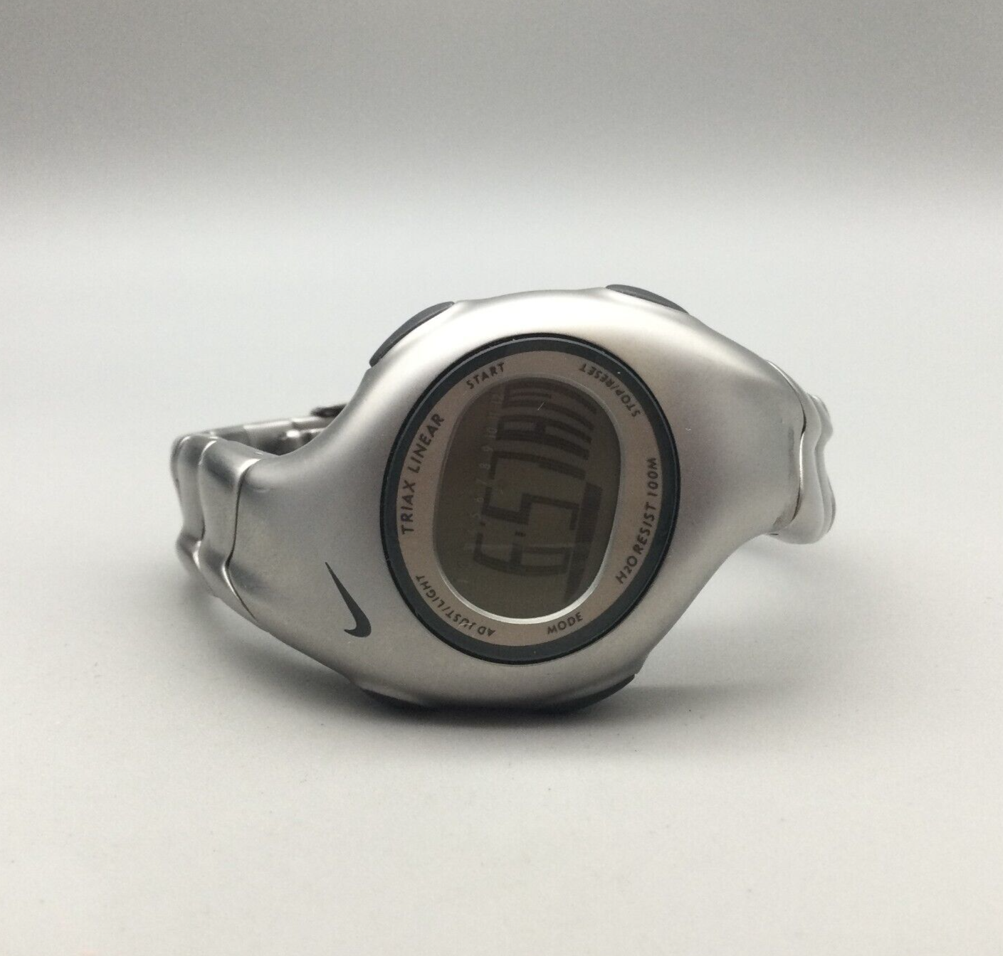 Vtg Nike Triax Linear Armored Watch Men 37mm Backlight New