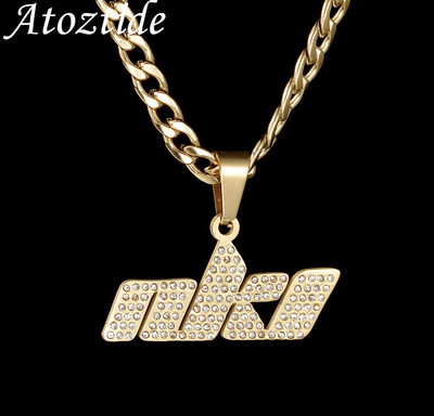 Name necklace shop with thick chain