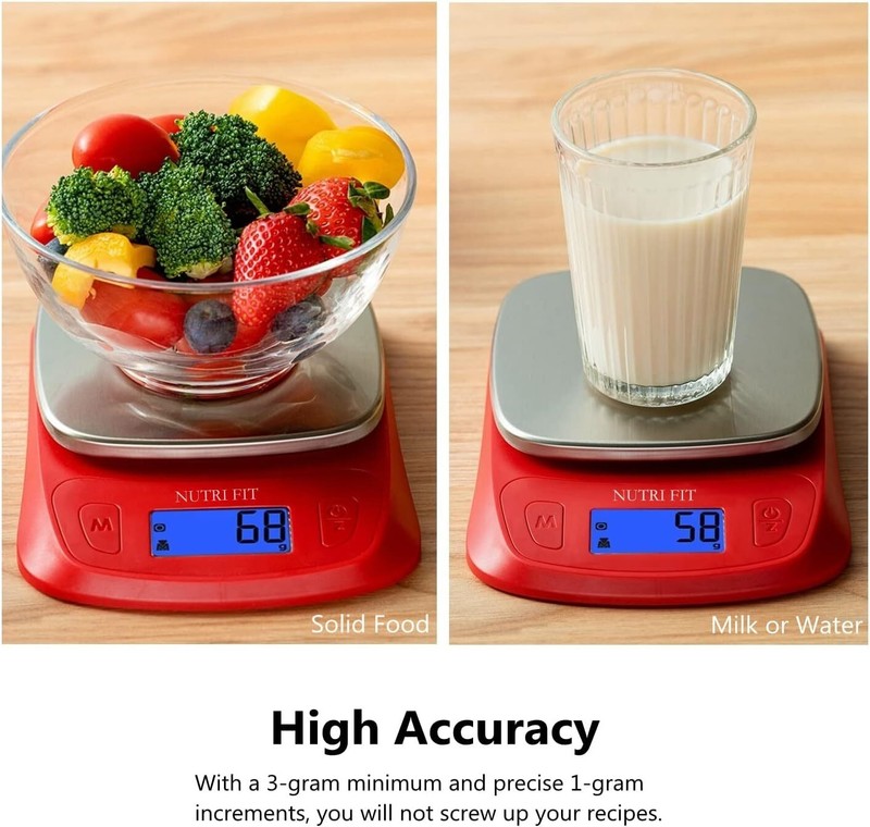 Bascula Digital de Cocina Pesa de Alimentos Balanza Para Gramos Gramera Escala