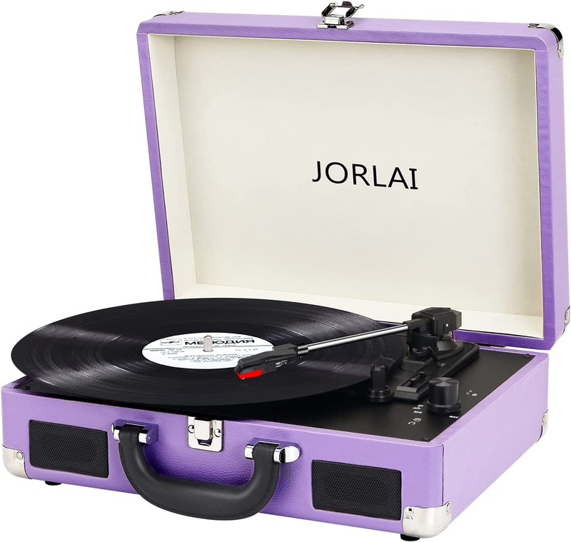 Vinyl Record Player Bluetooth 3-Speed Turntable Vintage Record Player with Built