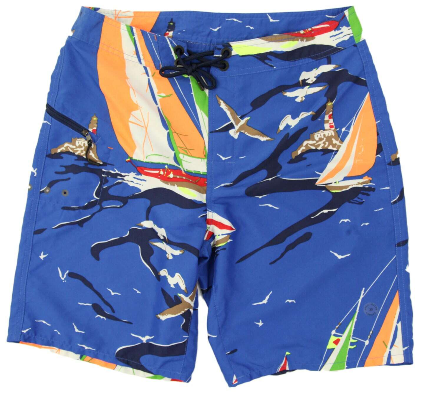 Polo Ralph Lauren RLX Swimsuit Swim Shorts w/ Sailboat Scene - Size: 32W