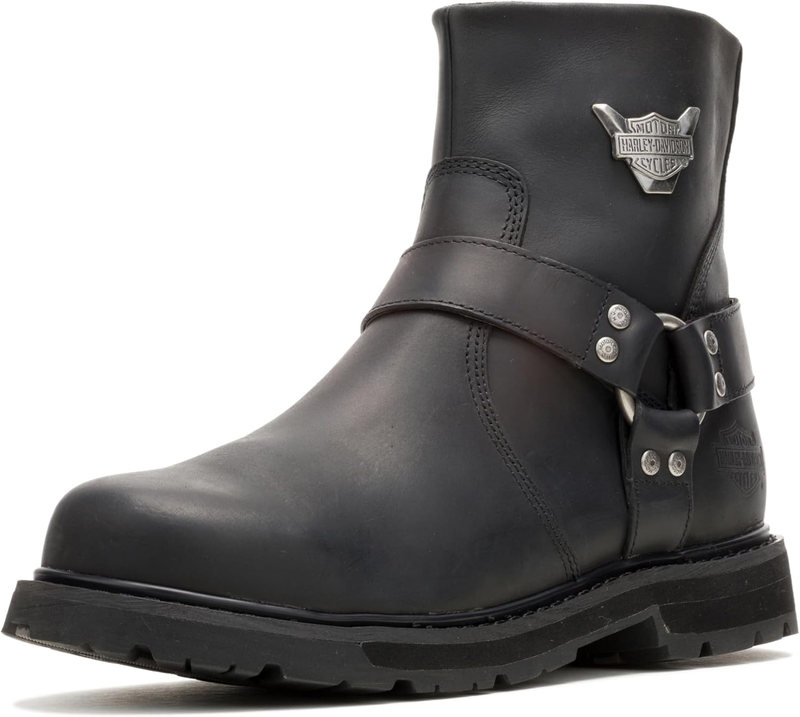 Harley-Davidson mens Rambert Leather Motorcycle Casual Harness Boot