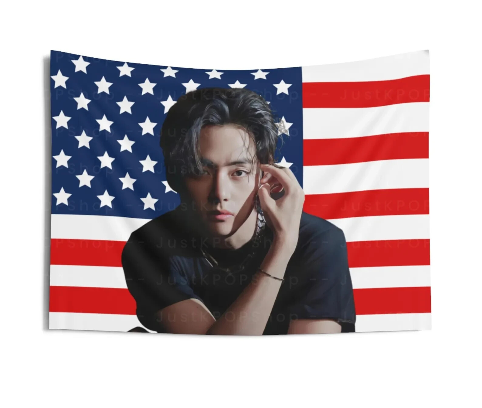 BTS  IMAGE FLAG ［V］ Bts V Flag - Etsy