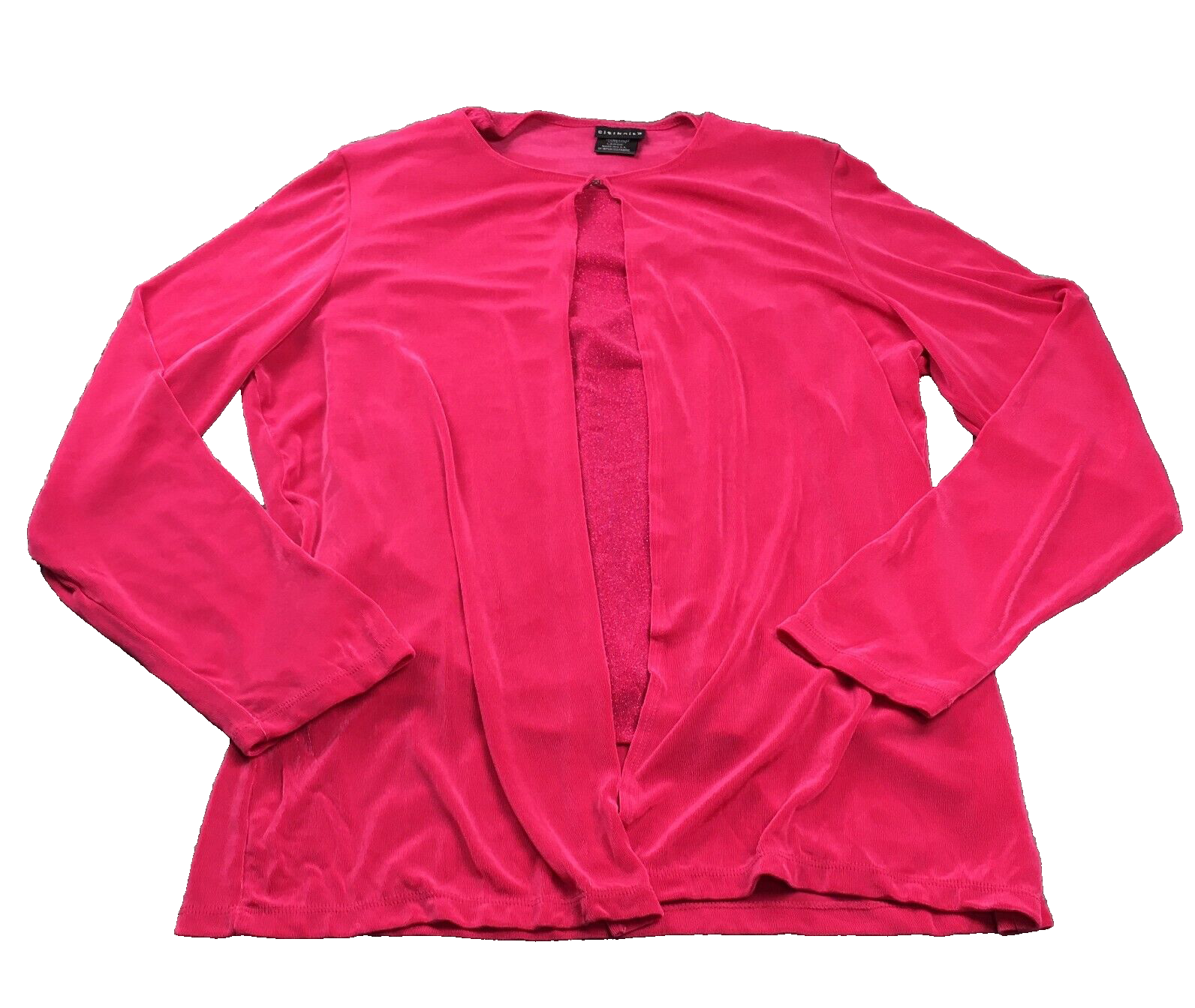 Citiknits 2 Piece Sweater Shell Set Womens Sz L Pink Stretch