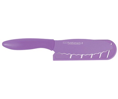 KAI Pure Komachi 2 5.75-Inch Scalloped Sandwich and Bagel Knife with Sheath