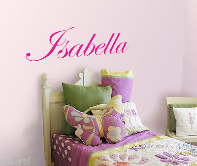 PERSONALIZED GIRL NAME VINYL WALL DECAL STICKER FOR KIDS ROOM WALL ART