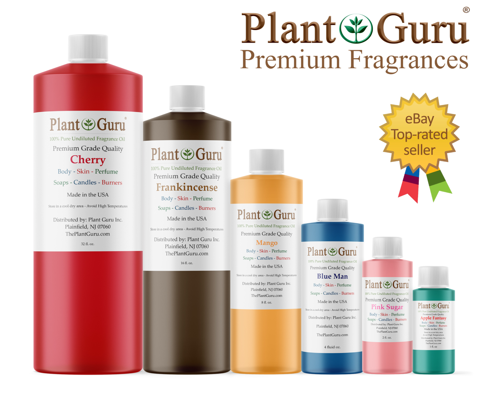 Fragrance Oil 8 oz. For Candle Soap Incense Making Burners Scented Oils Bulk Lot