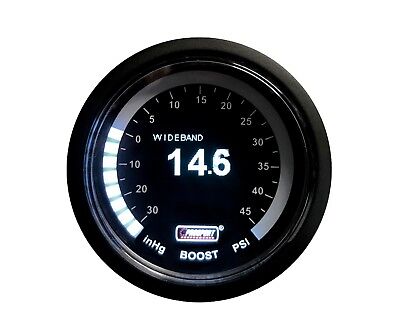 Prosport Wideband Air Fuel Ratio AND Boost Gauge 52mm (2 1/16