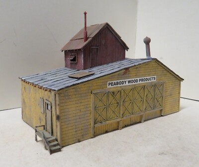 PEABODY WOOD PRODUCTS. BUILT. WOOD. NICELY-WEATHERED. DETAILED. HO