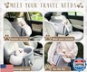 LUMIES Multi-Function Small Dog Car Seat Center Console and Carrier - Sturdy Console Dogs Car Seats for Small Dogs and Cats, Pet Dog Bed for Cars Back Seat for Up to 11 lbs, 19 x 10 x 9.5 Inches, Gray