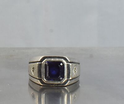 CrazieM 925 Silver Vintage Southwest Estate Ring Size 10-10.75 15.2g x77