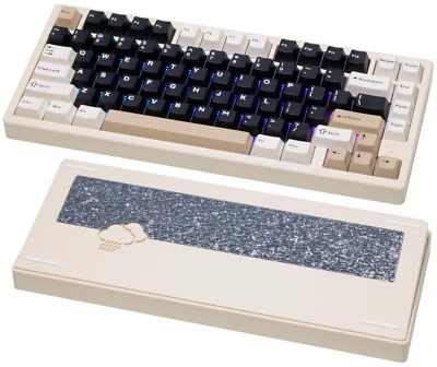 Wobkey Rainy 75 Pro 7000 mAh white Custom Mechanical Keyboard
